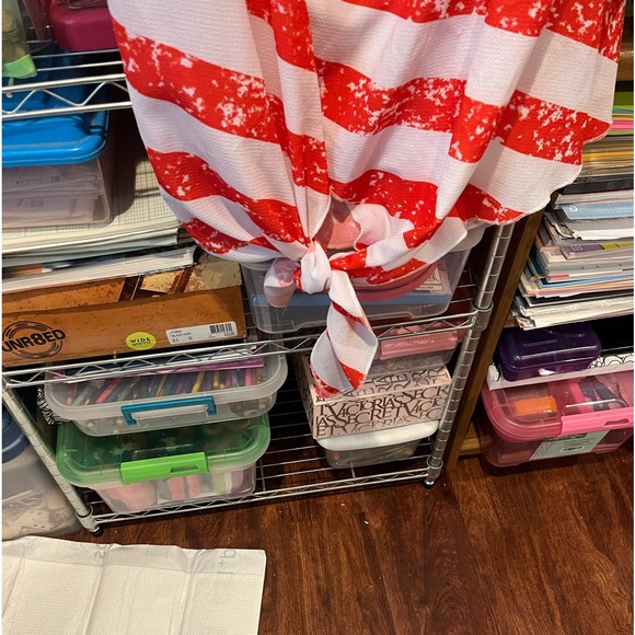 American Flag designed, gauze type, thin - Picture 5 of 5